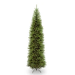 Christmas Central 9’ Pencil Kingswood Fir Artificial Christmas Tree, Unlit