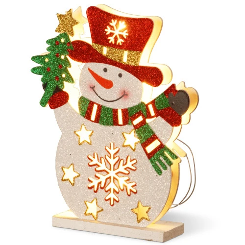 Christmas Central 11.75" Lighted Snowman With Evergreen Tree Outdoor Christmas Decoration 3 Christmas Central 11.75" Lighted Snowman With Evergreen Tree Outdoor Christmas Decoration