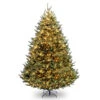 Christmas Central 9’ Pre-Lit Medium Natural Fraser Fir Artificial Christmas Tree, White Lights -Christmas Central dnat naffmh1 90lo s2 1 30197.1670489774