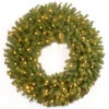Christmas Central Pre-Lit Norwood Fir Artificial Christmas Wreath, 30-Inch, White LED Lights -Christmas Central dnat nf3 308 30wb 1 1 90526.1631810856