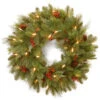 Christmas Central Pre-Lit Noelle Artificial Christmas Wreath, 24-Inch, White LED Lights 2 Christmas Central Pre-Lit Noelle Artificial Christmas Wreath, 24-Inch, White LED Lights -Christmas Central dnat nl13 300l 24wb1 1 67617.1665520820