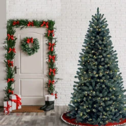 Christmas Central 6.5’ Pre-Lit Full North Valley Spruce Artificial Christmas Tree, Clear Lights 9 Christmas Central 6.5’ Pre-Lit Full North Valley Spruce Artificial Christmas Tree, Clear Lights -Christmas Central dnat nrvb7 306 65 4 43339.1665260244