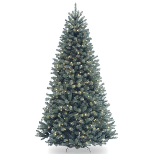 Christmas Central 7’ Pre-Lit Blue Full North Valley Spruce Artificial Christmas Tree, Clear Lights 3 Christmas Central 7’ Pre-Lit Blue Full North Valley Spruce Artificial Christmas Tree, Clear Lights