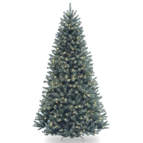 Christmas Central 9’ Pre-Lit Blue North Valley Spruce Artificial Christmas Tree, Clear Lights 3 Christmas Central 9’ Pre-Lit Blue North Valley Spruce Artificial Christmas Tree, Clear Lights