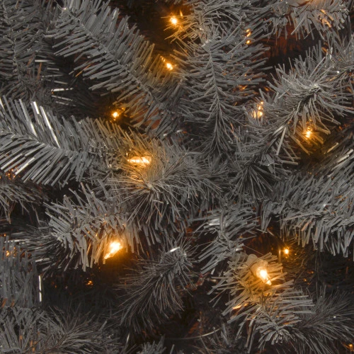 Christmas Central 6.5’ Pre-Lit North Valley Black Spruce Artificial Christmas Tree - Orange Lights 4 Christmas Central 6.5’ Pre-Lit North Valley Black Spruce Artificial Christmas Tree - Orange Lights - Image 2