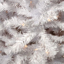 Christmas Central 12’ Pre-Lit Medium White North Valley Spruce Artificial Christmas Tree, Clear Lights -Christmas Central dnat nrvw7 302 120 2 93412.1587645166