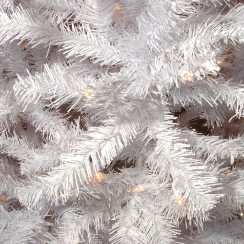 Christmas Central 4.5’ Pre-Lit North Valley White Spruce Artificial Christmas Tree, Clear Lights 4 Christmas Central 4.5’ Pre-Lit North Valley White Spruce Artificial Christmas Tree, Clear Lights - Image 2