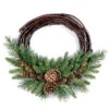 Christmas Central Pinecone Grapevine Artificial Christmas Wreath, 16-Inch, Unlit -Christmas Central dnat pc 16gv 1 1 35829.1663689767