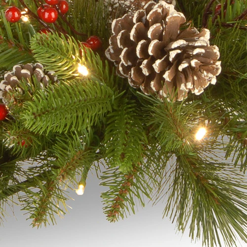 Christmas Central 30" Battery Operated LED Lighted Christmas Candle Holder And Centerpiece 4 Christmas Central 30" Battery Operated LED Lighted Christmas Candle Holder And Centerpiece - Image 2