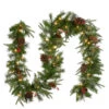 Christmas Central 9' X 10" Pre-Lit Berries And Pinecones Artificial Christmas Garland, Clear Lights -Christmas Central dnat peco4 306 9a 1 1 27695.1665580047