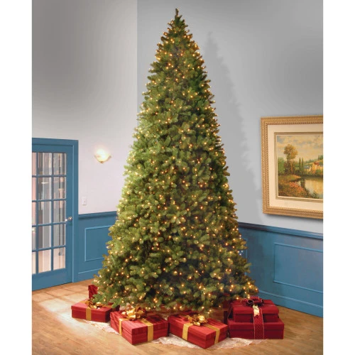 Christmas Central 12’ Pre-Lit Downswept Douglas Fir Artificial Christmas Tree, Clear Lights 6 Christmas Central 12’ Pre-Lit Downswept Douglas Fir Artificial Christmas Tree, Clear Lights - Image 4