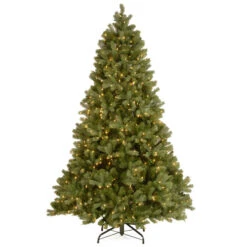 Christmas Central 7.5β Pre-Lit Full Downswept Douglas Fir Artificial Christmas Tree, White Lights