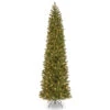 Christmas Central 9’ Pre-Lit Slim Downswept Douglas Fir Artificial Christmas Tree, Clear Lights