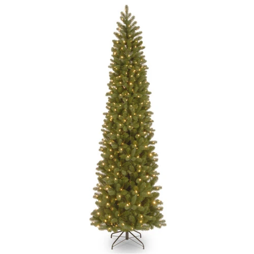 Christmas Central 9’ Pre-Lit Slim Downswept Douglas Fir Artificial Christmas Tree, Clear Lights 3 Christmas Central 9’ Pre-Lit Slim Downswept Douglas Fir Artificial Christmas Tree, Clear Lights