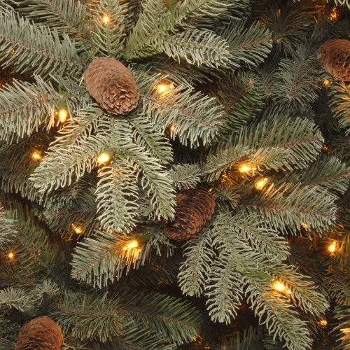 Christmas Central 7.5' Frosted Arctic Spruce Artificial Christmas Tree, Clear Lights 4 Christmas Central 7.5' Frosted Arctic Spruce Artificial Christmas Tree, Clear Lights - Image 2