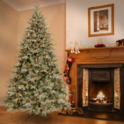 Christmas Central 7.5' Frosted Arctic Spruce Artificial Christmas Tree, Clear Lights 9 Christmas Central 7.5' Frosted Arctic Spruce Artificial Christmas Tree, Clear Lights -Christmas Central dnat pefa1 307 75 4 51837.1664121080