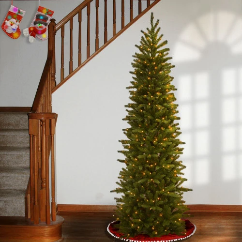 Christmas Central 6.5’ Pre-Lit Pencil Grande Fir Artificial Christmas Tree, Clear Lights 6 Christmas Central 6.5’ Pre-Lit Pencil Grande Fir Artificial Christmas Tree, Clear Lights - Image 4