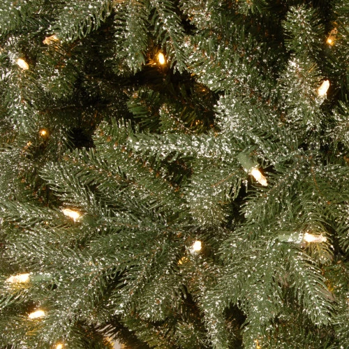 Christmas Central 7.5' Pre-Lit Frosted Geneva Artificial Christmas Tree, Clear Lights 5 Christmas Central 7.5' Pre-Lit Frosted Geneva Artificial Christmas Tree, Clear Lights - Image 3