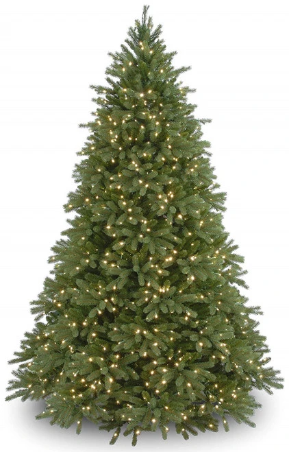 Christmas Central 9’ Pre-Lit Medium Jersey Fraser Fir Artificial Christmas Tree, White Lights 3 Christmas Central 9’ Pre-Lit Medium Jersey Fraser Fir Artificial Christmas Tree, White Lights