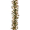 Christmas Central 9' X 10" Pre-Lit Liberty Pine Artificial Christmas Garland, Clear Lights -Christmas Central dnat pelb7 300 9a 1 1 93846.1587645168