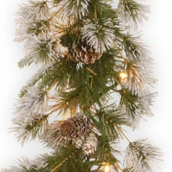 Christmas Central 9' X 10" Pre-Lit Liberty Pine Artificial Christmas Garland, Clear Lights 7 Christmas Central 9' X 10" Pre-Lit Liberty Pine Artificial Christmas Garland, Clear Lights -Christmas Central dnat pelb7 300 9a 1 3 62888.1664552535