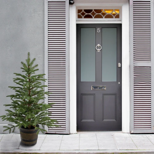 Christmas Central 4' Potted Norwegian Spruce Entrance Artificial Christmas Tree, Unlit 4 Christmas Central 4' Potted Norwegian Spruce Entrance Artificial Christmas Tree, Unlit - Image 2