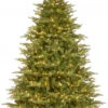 Christmas Central 9’ Pre-Lit Medium Nordic Spruce Artificial Christmas Tree, White Lights