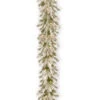 Christmas Central 9' X 12" Pre-Lit Snowy Sheffield Spruce Artificial Christmas Garland, Clear Lights -Christmas Central dnat pesl3 307 9b 1 37871.1587645147