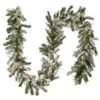 Christmas Central 9' X 12" Pre-Lit Snowy Artificial Christmas Garland - Multicolor LED Lights -Christmas Central dnat pesl3 315dk 9b 1 72074.1587645158