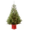 Christmas Central 5' Pre-Lit Potted Topeka Spruce Entrance Artificial Christmas Tree, Clear Lights -Christmas Central dnat petp2 309 50 1 58155.1587645155