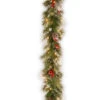 Christmas Central 9' X 12" Pre-Lit Wintry Berry Artificial Christmas Garland, Clear Lights 2 Christmas Central 9' X 12" Pre-Lit Wintry Berry Artificial Christmas Garland, Clear Lights -Christmas Central dnat pewt 300 9b 1 1 73174.1671094453