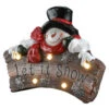 Christmas Central 18.5" Pre-Lit Snowman "Let It Snow" Christmas Wall Sign -Christmas Central dnat pg11 181005 1 35485.1587645155