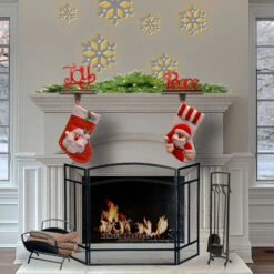 Christmas Central 8" "Joy" Lettered Christmas Stocking Holder -Christmas Central dnat rac e90232r 02 98228.1587644856
