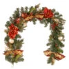 Christmas Central 6' X 1" Evergreen With Ball Ornaments, Poinsettia, And Bow Artificial Christmas Garland, Unlit -Christmas Central dnat rac js18186 1 60056.1587644856