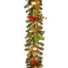 Christmas Central 6' X 10" Pre-Lit Battery Operated Artificial Christmas Garland, Warm White LED Lights -Christmas Central dnat rac x2791 1 90226.1587645072