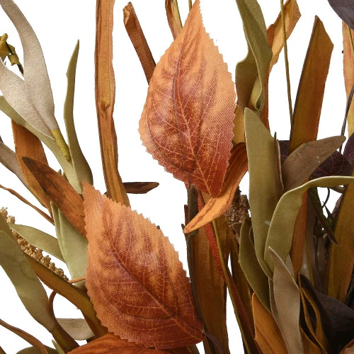 Christmas Central Orange And Brown Harvest Themed Artificial Autumn Wreath - 24-Inch, Unlit 4 Christmas Central Orange And Brown Harvest Themed Artificial Autumn Wreath - 24-Inch, Unlit - Image 2