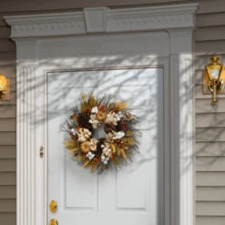 Christmas Central Pinenut Artificial Thanksgiving Wreath - 22-Inch, Unlit -Christmas Central dnat rahv y18809w 1 3 74678.1664293227