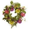 Christmas Central 22” Gerbera Daisy Flower Wreath -Christmas Central dnat ras 403734w 1 71346.1631812656