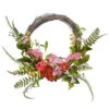 Christmas Central Pink And Green Spring Flower Artificial Wreath - 20-Inch, Unlit -Christmas Central dnat ras gfiw4383 1 1 49924.1587645145
