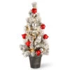 Christmas Central 3' Pre-Lit Potted Snowy Bristle Pine Medium Artificial Tabletop Christmas Tree - Warm White LED Lights 2 Christmas Central 3' Pre-Lit Potted Snowy Bristle Pine Medium Artificial Tabletop Christmas Tree - Warm White LED Lights -Christmas Central dnat snp7 308 30 b 53574.1587645073