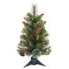 Christmas Central 24" Pre-Lit Crestwood Spruce Medium Artificial Christmas Tree, White LED Lights -Christmas Central dnat szcw7 127 24 b 1 65608.1587645073