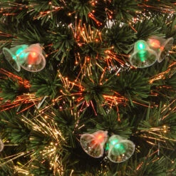 Christmas Central 3' Pre-lit Potted Double Bell Artificial Christmas Tree, Fiber Optic Lights 7 Christmas Central 3' Pre-lit Potted Double Bell Artificial Christmas Tree, Fiber Optic Lights -Christmas Central dnat szfx7 165l 36 3 34874.1663860523