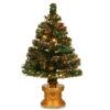 Christmas Central 2.5' Pre-Lit Potted Medium Artificial Christmas Tree, Multicolor LED Lights -Christmas Central dnat szrx7 100l 32 1 63298.1587645145