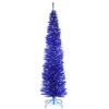 Christmas Central 7' Pre-Lit Slim Blue Tinsel Artificial Christmas Tree, White Lights -Christmas Central dnat tt33 307 70 83101.1587645072