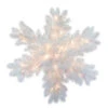 Christmas Central 32" LED Lighted White Iridescent Tinsel Snowflake Outdoor Christmas Decoration -Christmas Central dnat tt33 313 32s b1 1 59596.1587644854