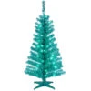 Christmas Central 4' Pre-Lit Medium Turquoise Blue Tinsel Artificial Christmas Tree - Clear Lights -Christmas Central dnat tt33 314 40 1 78645.1587645072