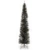 Christmas Central 7' Pencil Black Tinsel Artificial Christmas Tree - Unlit -Christmas Central dnat tt33 704 70 82731.1587644855