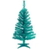 Christmas Central 3' Medium Turquoise Blue Pine Tinsel Artificial Christmas Tree, Unlit -Christmas Central dnat tt33 714 30 1 1 39765.1587644856