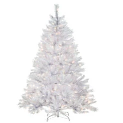 Christmas Central 6' Pre-Lit White Full Winchester Pine Artificial Christmas Tree, White Lights