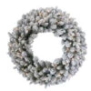 Christmas Central Pre-Lit Snowy Iceland Fir Artificial Christmas Wreath, 24-Inch, Warm White Lights 2 Christmas Central Pre-Lit Snowy Iceland Fir Artificial Christmas Wreath, 24-Inch, Warm White Lights -Christmas Central peil2 300 24wb1 01 19930.1587645165